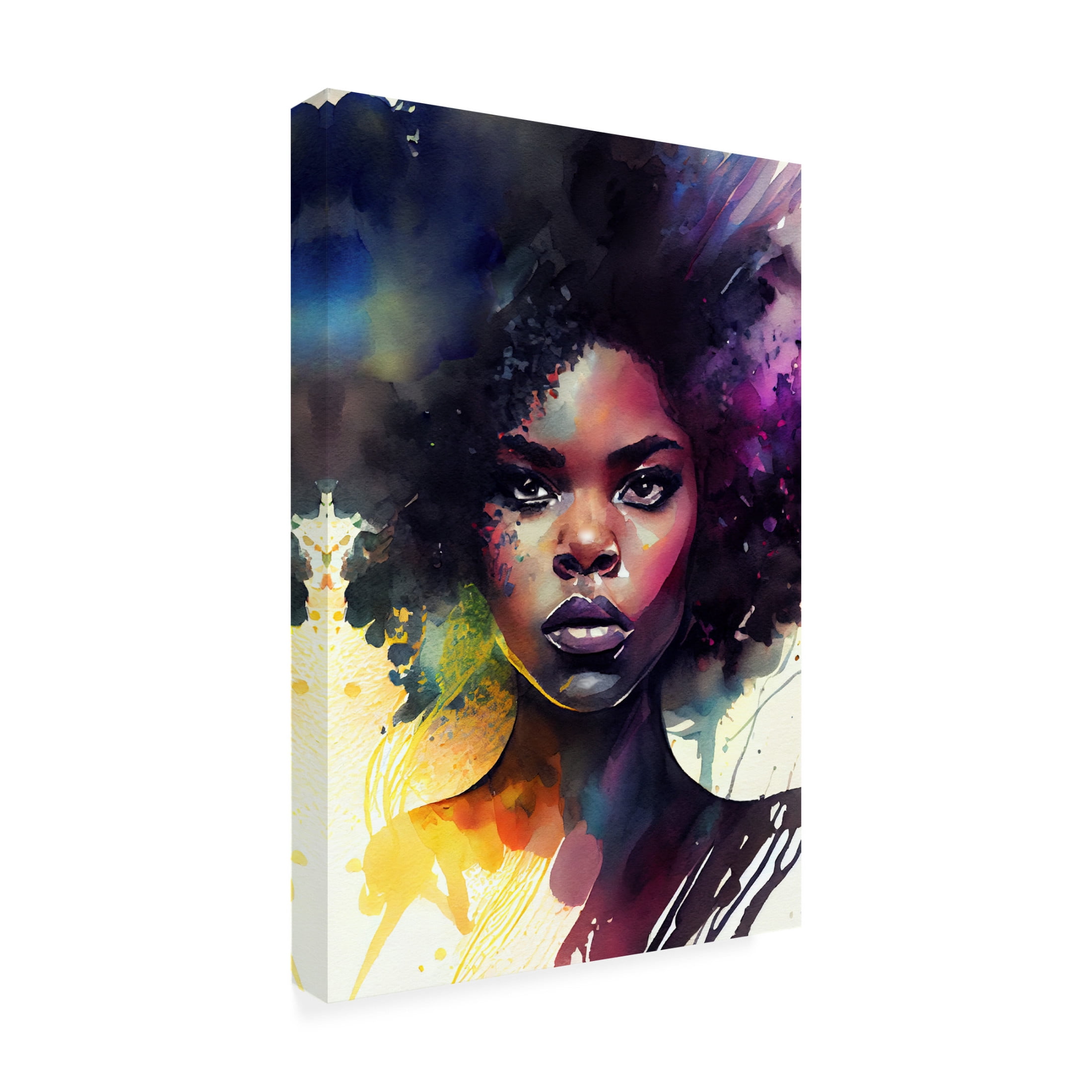 Canvas Wall Art - Sasha 'Rise III' Wall Art for Living Room, Bedroom, or Office Décor by Trademark Fine Art - 22 x 32 Inches