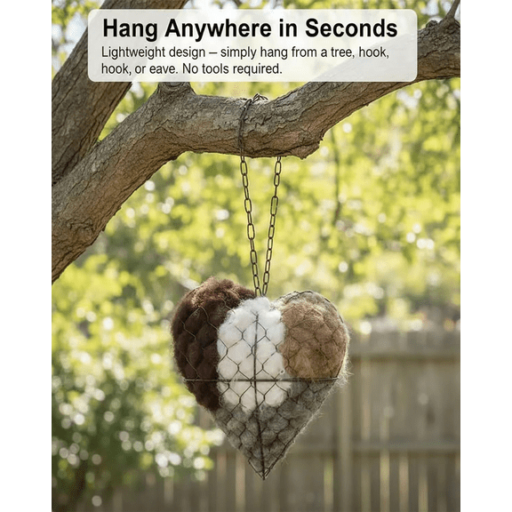 Bird Floc Nest Building Material Natural Jute silk Bird Nest Cushion Material Canary Hibiscus Bird Jade Bird Special (One Bird Rack, One Bird Nest)