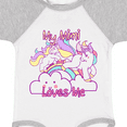 thumbnail image 4 of Inktastic My Mimi Loves Me Unicorn Girls Baby Bodysuit, 4 of 5