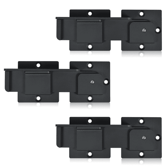 Lumiadot 7.5" Flip Gate Latch Lock with Padlock Holes, 4mm Heavy Duty Aluminum Alloy Door Latch, 3PACK