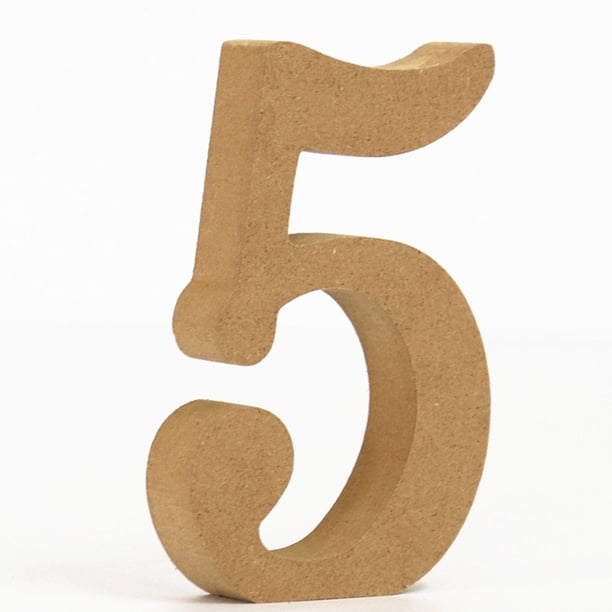 Xihbxyly Letras Numéricas de Madera, Alfabeto de Madera Personalizado, Madera Natural, Decoración para El Hogar, Oficina, Boda, 26 Letras Az, Tamaño 10 X 10 X 1,5 Cm, 1 Juego