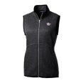 thumbnail image 2 of Women's Cutter & Buck Heather Charcoal TCU Horned Frogs Mainsail Basic Sweater-Knit Full-Zip Vest, 2 of 3
