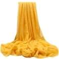 thumbnail image 2 of Summer Multi Color Solid Color Oversized Scarf Beach Towel Long Spring/summer Scarf Pleated Shawl Beach towel Beach Towels Oversized Yellow, 2 of 7