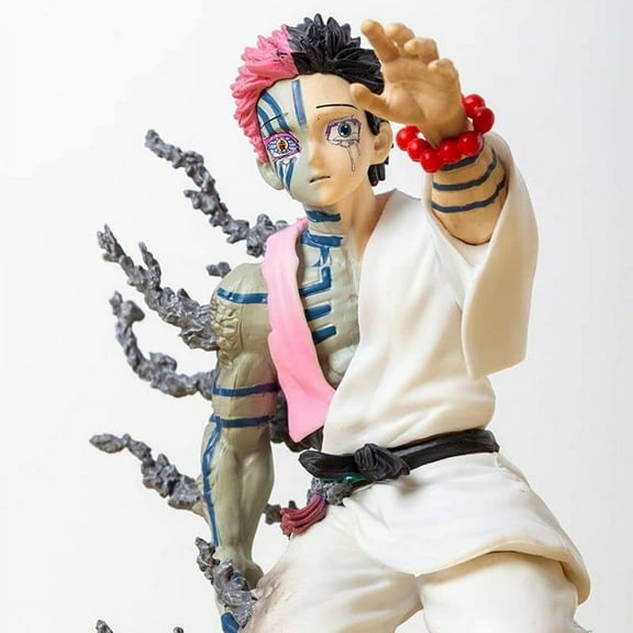 New, Akaza 17cm/6.7inch Kimetsu No Kneeling Posture Akaza Puppets Statue PVC Collectible