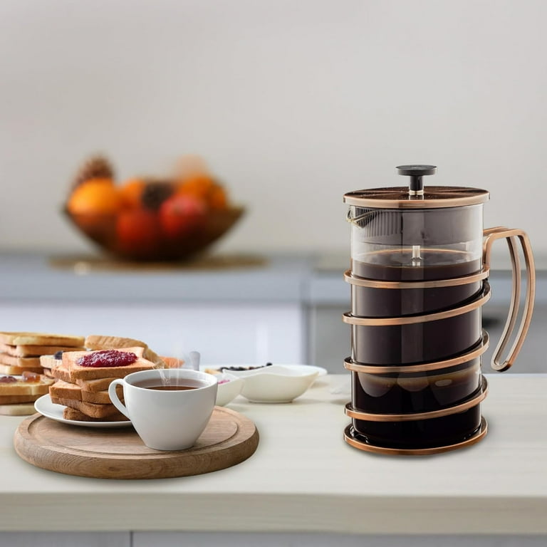 OVENTE 34 Ounce French Press Coffee & Tea Maker, Borosilicate Heat
