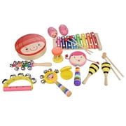 12Pcs Children'S Percussion Toy Set Preschool Education Tool with Carrying Case