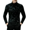 thumbnail image 1 of Chemises à Manches Longues pour Hommes, Couche de Base Ajustée avec Col Haut et Design Ajusté, 1 of 8