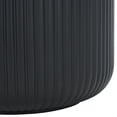 thumbnail image 5 of Safavieh Lucca Cement Modern Solid Round Black Plant Pot 2 Count, 5 of 7