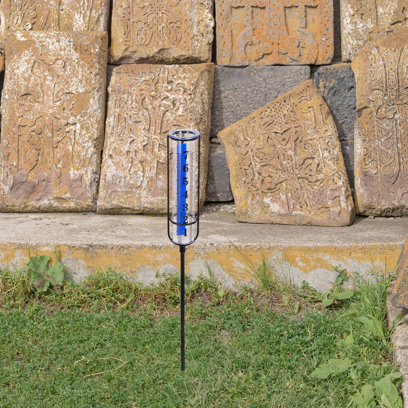 Rain Water Measuring Tool Rain Water Measuring Device Rain Gauge Transparent 21.00X5.60X5.60CM