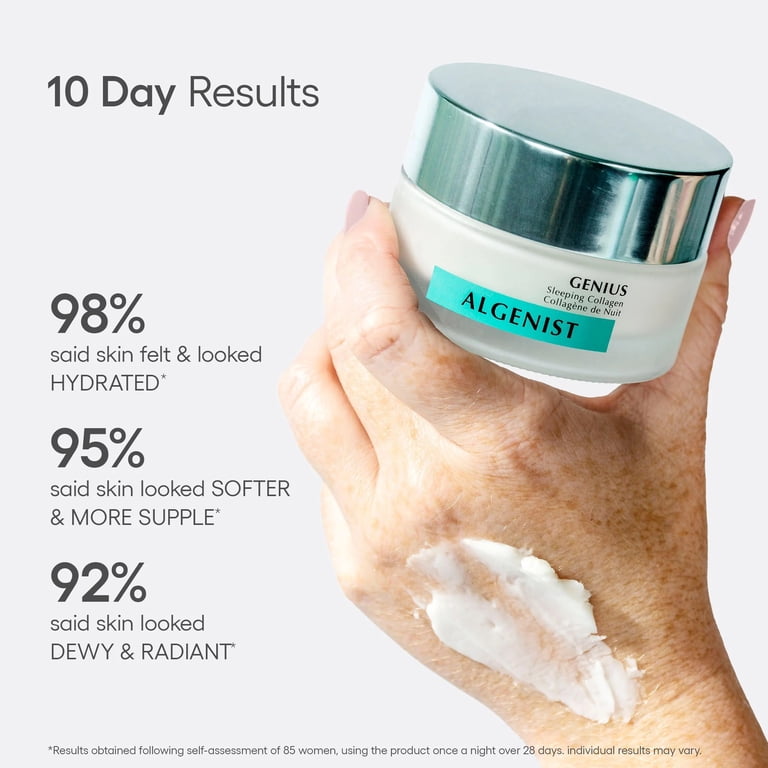 Algenist GENIUS Vegan Collagen Sleeping Cream for Moisturized and