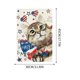 thumbnail image 3 of Independence Day Linen Double-sided Garden Flag For Courtyard Decoration, 3 of 7