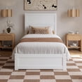 thumbnail image 4 of AFI Aveline Twin XL Platform Bed with Matching Footboard & Storage Drawers, White, 4 of 13