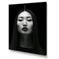 thumbnail image 2 of Designart "Cubist Photography of Asian Woman in Black & White IV" Fashion Canvas Wall Art - Glam Black Woman Asian Hallway Wall Art Decor, 2 of 6