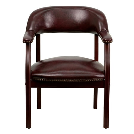 Flash Furniture - Diamond  Traditional Vinyl Side Chair - Upholstered - Oxblood Vinyl