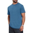 thumbnail image 4 of INSPIRE CHIC Men's Crew Neck Short Sleeve Solid Color Retro Style Casual T-Shirts 2XL Blue, 4 of 6