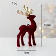 thumbnail image 2 of Niusricy Christmas Tree Decoration Deer Pendant Doll, Shine Sequin Elk Hanging Ornaments Festival Home Decorations Crafts, 2 of 6