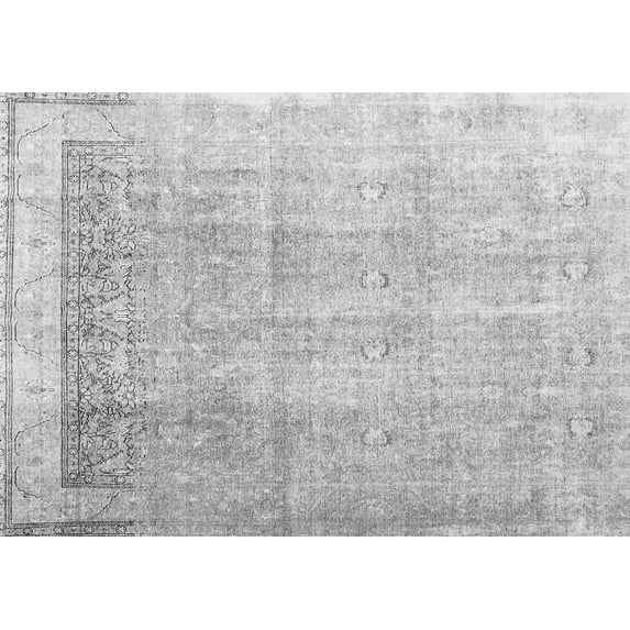 Ahgly Company Indoor Rectangle Abstract Gray Contemporary Area Rugs, 6' x 9'