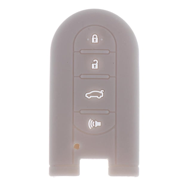 koolsoo Rubber Key Fob Remote cover and case Keyless Skin Jacket For Bezza - To Choose - Grey, 7x4cm
