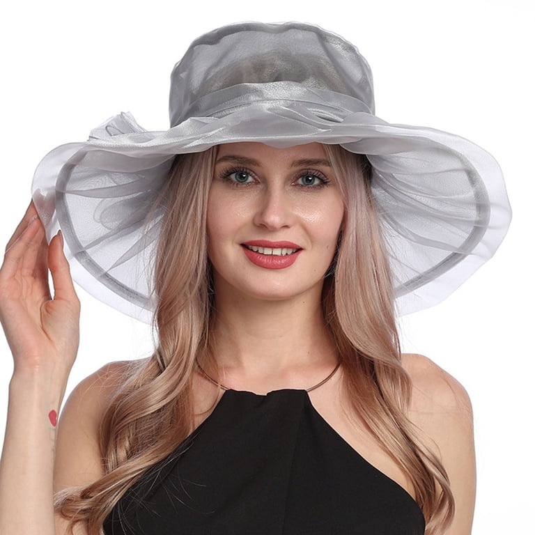 Uqiangy Fascinator Hats for Women Garden Party Hat Church  display picture 1