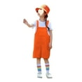 thumbnail image 4 of Mercatoo Toddler Overalls Shorts Boy Girl Solid Color Sleeveless Suspender Romper Kids Cute Short Bib Jumpsuit Summer Clothes, 4 of 7