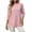 #104-Pink, variant on Women's Long-Sleeve Crew-Neck Cotton T-Shirt Classic-Fit Shirt Soft Breathable Casual Tee Basic Tops
