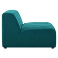 thumbnail image 3 of Modway Bartlett Upholstered Fabric Armless Chair in Teal, 3 of 8