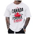 thumbnail image 1 of Playeras De Algodón Para Hombre Never 51St State Canada 2025 51 Never Canada Flag Camiseta, 1 of 4