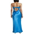 thumbnail image 3 of Robe Longue Moulante Sans Bretelles et Dos Nu pour Femmes, Coupe Ajustée, Robe de Boîte de Nuit pour Soirée, Robe de Bal, Cocktail, Kaki, m, 3 of 6