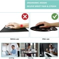 thumbnail image 2 of Mouse Pad with Wrist Rest, Ergonomic Gaming Desktop Mouse Pad Wrist Rest, Comfortable Mousepad for Computer, Laptop, Office, and Home, Non- Base, Waterproof Surface, 2 of 7