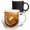 Multicolor, variant on 3drose, Pancakes Covered in Syrup, Shelburne Falls, Massachusetts, 11oz Two-tone Yellow Mug