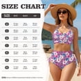 thumbnail image 5 of XYZCANDO Couple Matching Beach Set Summer Swimwear Men's Swim Trunks & Women's Drawstring Side Bikini Pink Hibiscus Hawaiian Style Outfit for Beach Pool Honeymoon Vacation Outfit, 5 of 6