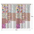thumbnail image 5 of Pioneer Flower Floral Print Pattern Shower Curtain 84"x72" ,Bathroom Decorative Shower Curtains Set with 12 Hooks,Modern Waterproof Washable Shower Curtain, 5 of 6