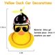 thumbnail image 5 of Adornos de coche de juguete de pato de goma, decoraciones de salpicadero de coche de pato amarillo, gafas geniales de pato con casco de hélice, tiburón WD.WDQZL Hogar, 5 of 7