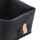 thumbnail image 3 of Cesta de fieltro para guardar juguetes y ropa, organizador para cocina y baño Negro, 3 of 3