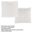 thumbnail image 3 of Somerset Home Faux Fur Pillow Â– 24Â” Square Cover & Insert (White Shag), 3 of 3