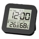 thumbnail image 4 of Reloj de pared con termómetro e higrómetro, reloj de ducha digital, relojes de ducha para profesores. Negro, 4 of 8