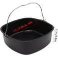 thumbnail image 2 of ABCISI Air Fryer Accessory, Nonstick Air Fryer Cake Barrel for Home Kitchen, Pizza Bread Baking Pan for 3.8QT-8QT Standard Deep Fryers, Dishwasher Safe(7 inch), 2 of 17