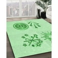thumbnail image 2 of Ahgly Company Indoor Square Patterned Light Green Area Rugs, 8' Square, 2 of 6