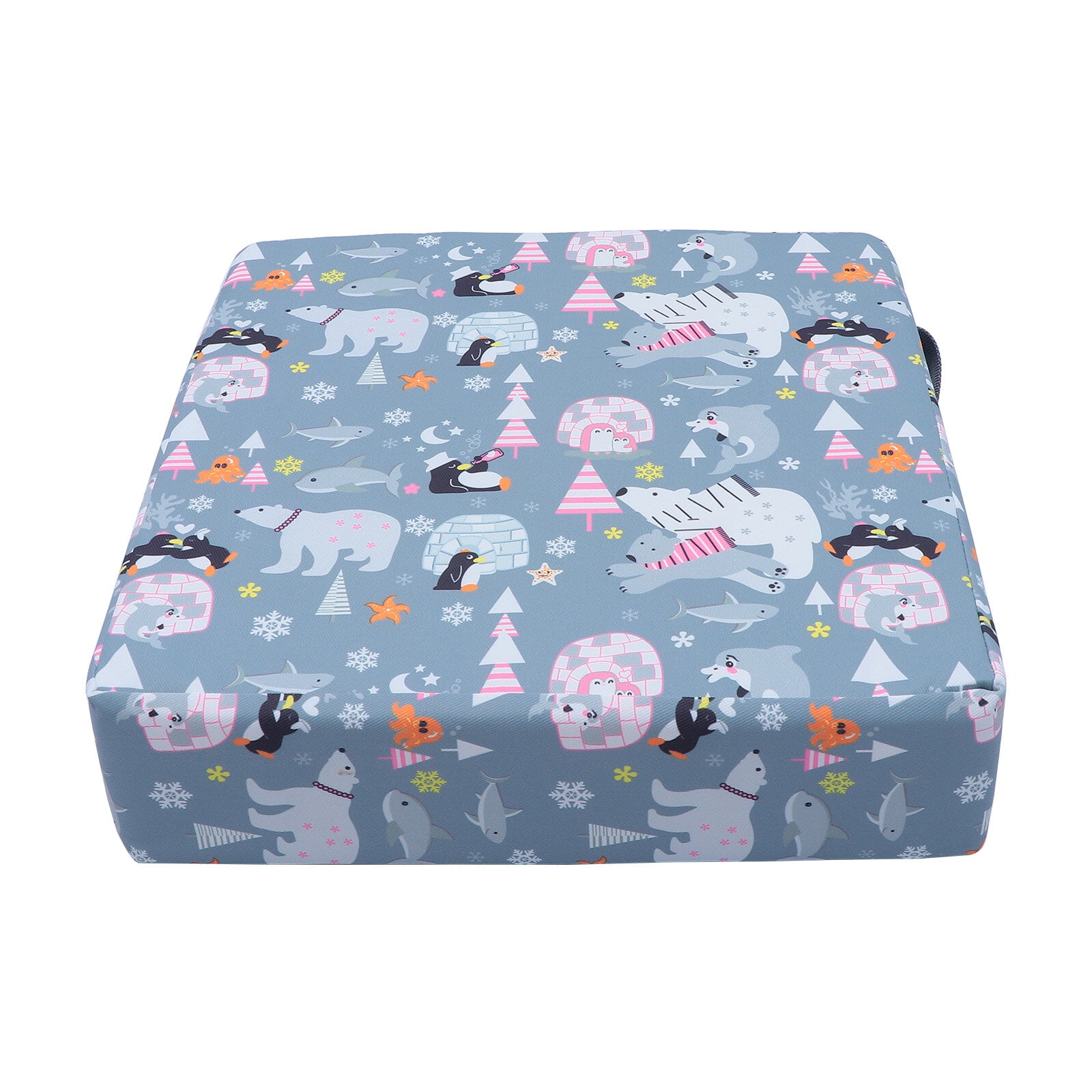 LOLIPPYY Comfortable Lightweight Childrens Chair Cushion Grey with Anti-Drop Buckle