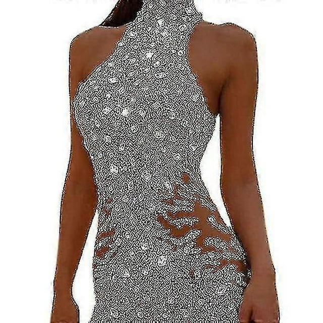 Sequin Jumpsuit Overalls For Women Long Sleeve Sparkly Bodycon Slim Rompers-r _a