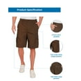 thumbnail image 7 of (2 pack) Turtle Bay New York Men’s Elastic-Waist Cargo Shorts – Relaxed Fit, 6 Pockets, Durable Cotton Blend, 7 of 7