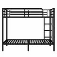 thumbnail image 3 of Dtwnek Metal Full over Full Bunk Bed for Bedroom, Space-Saving/Noise Reduced/No Box Spring Needed, Black, 3 of 9
