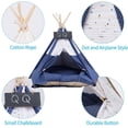 thumbnail image 4 of Tipi para perros y gatos con cojín, tienda de campaña de lujo, caseta de interior para perros y gatos, caseta para gatos con pizarra pequeña, 4 of 5