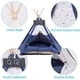 thumbnail image 4 of Tipi Chien Chat de Comgagnie avec Coussin,Tent Tipi de Luxe,Niche Chien et Chat Intérieur,Maisons pour Chat avec Petit Tableau Noir, 4 of 5