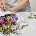thumbnail image 4 of LOLIPPYY Sheer Ribbon Ribbons White Floral Arrangements Graduation 1Pack, 4 of 8