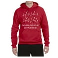 thumbnail image 2 of Half Hood Half Holy Pray With Me Unisex Graphic Hoodie Sweatshirt, Red, X-Large, 2 of 3