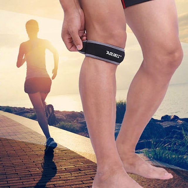 EGNMCR Genouillère de Sport Protectrice pour Soutien du Tendon Rotulien, Attelle, Sangle, Soutien du Genou