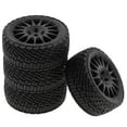 thumbnail image 2 of 1/10 Scale Road Racing Tires Upgrade Kit for Tamiya TT01 TT02 XV01 TA06 PTG-2 & HPI HSP RC Cars - Black 4-Piece Set, Compatible with Chevrolet C3 Models, 68x45x27mm Remote Control Vehicle Wheel, 2 of 6