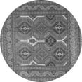 thumbnail image 1 of Ahgly Company Indoor Round Persian Gray Traditional Area Rugs, 4' Round, 1 of 1