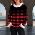 thumbnail image 2 of LIaqionyy Hauts pour Femmes Tunique Confortable Chemises Mignonnes Décontractées Col Rond Blouse de Travail Vêtements de Mode Automne, 2 of 5